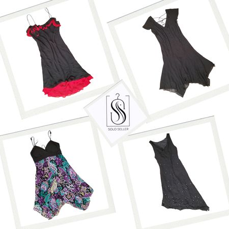 Y2K Black Gothic Mix Summer Dresses