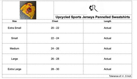 Upcycled Sports Jersey Pannled Sweatshirts
