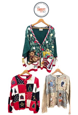 Premium Vintage Novelty Christmas Cardigans LX509
