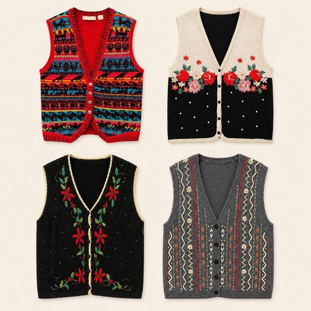 Y2k Sleeveless Sweaters