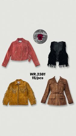 Y2k suede leather jackets WR-2381