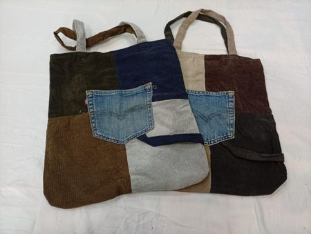 CR12664 Upcycled Levi’s Corduroy Bags