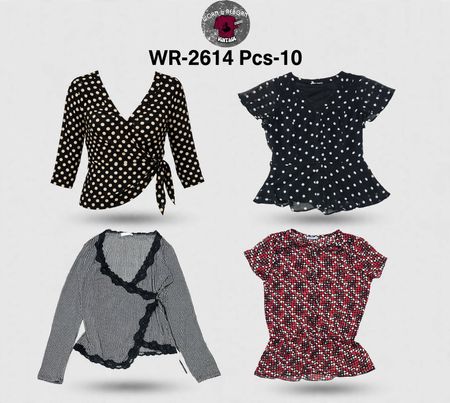 Y2k blusas de bolinhas WR-2614