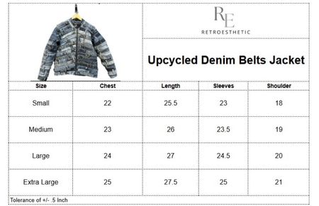 Upcycled Denim Belts Jacket