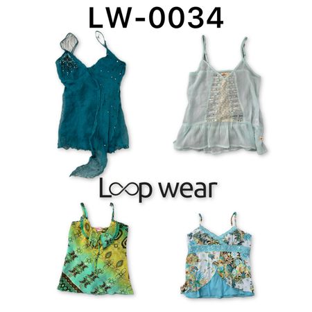 Y2K Ocean Core Cami tops