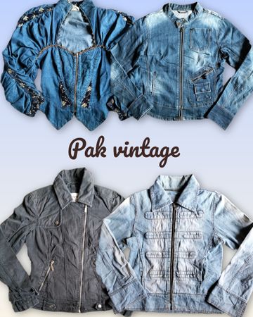 Veste en jean zippée 19 pièces