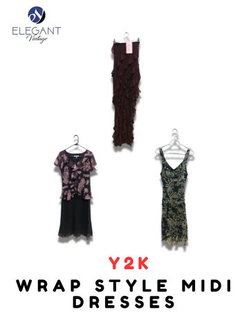 Vestidos Midi Estilo Y2K Warp - EV1978