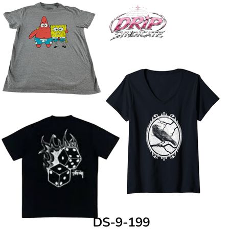 Retro Printed T-Shirt Mix for Resellers (DS-9-199)