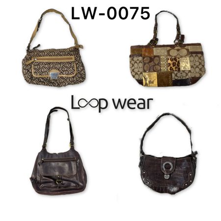 Y2K Monogram Canvas & Leather Shoulder Bags