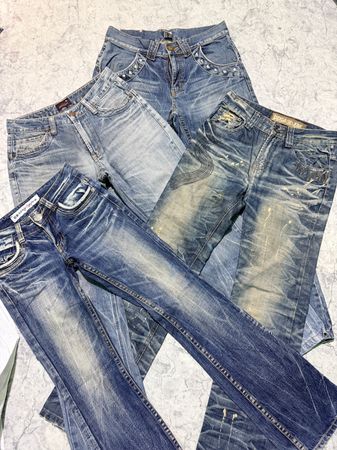 Japanese style Vintage washing jeans
