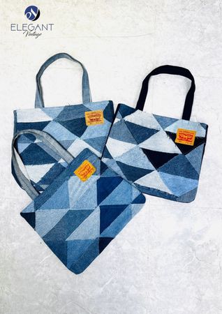 UPCYLED Levis Patchwork Denim Bag - EVR0361