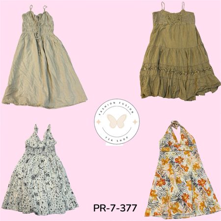 Women’s Floral Cotton Dress – Romantic Boho Vintage Aesthetic (PR-7-377)
