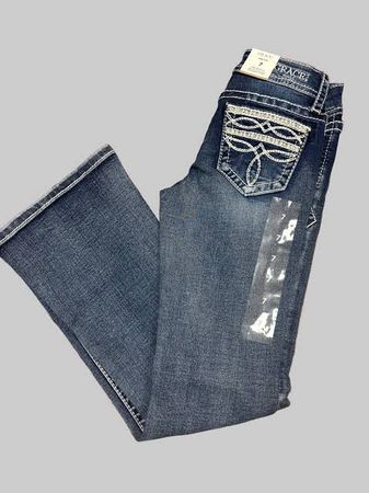 Y2K Premium Look Jeans | Embroidery & Embellished Details