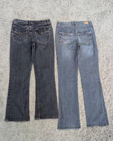 ***Y2K Flare Jeans – 2000s Inspired Embroidered Mix
