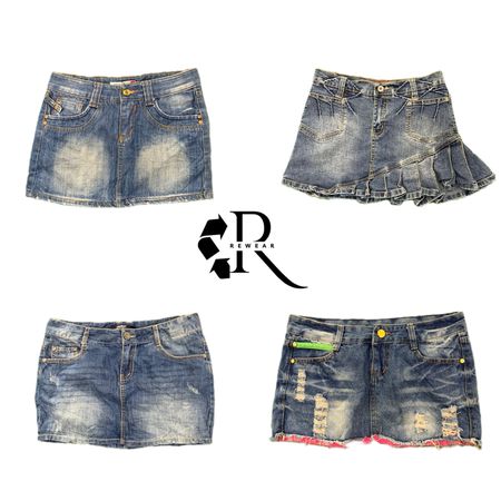 Y2K Unique Girl Denim Mini Skirt RW-2570