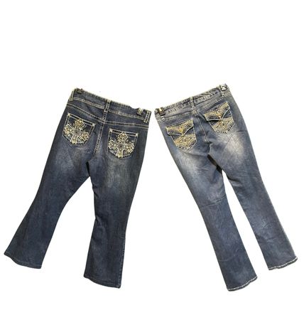 Jeans a gamba bootcut Y2K Unici