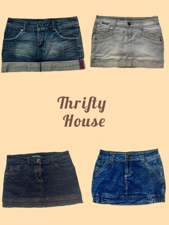 Y2K Everyday Denim Mini Skirts(TH/607)