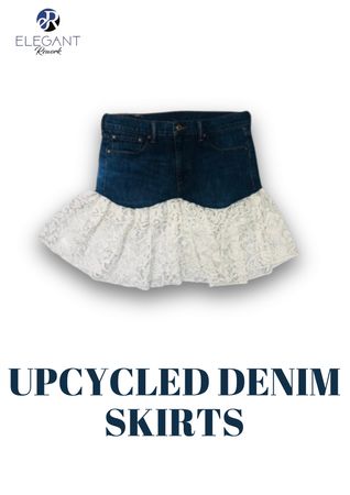 Upcycled Denim Skirts - EVR0286
