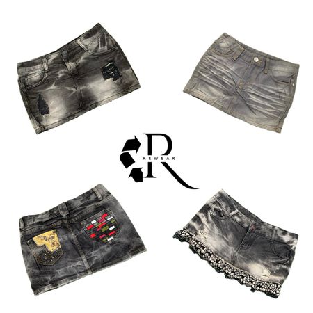 Saia Mini de Jeans Y2K Paris Hilton Girl RW-2419