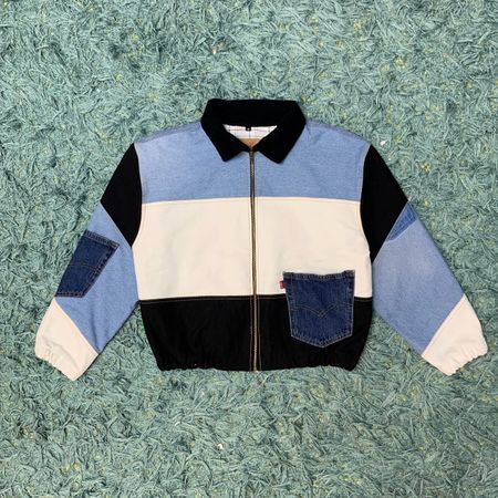 Upcycle Levi’s Denim Jacket Patchwork Design
