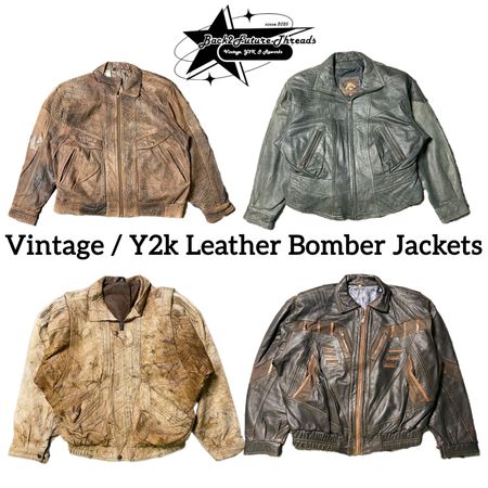 Vestes aviateur en cuir Vintage / Y2K