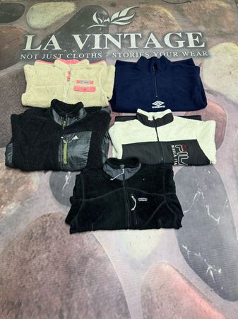 Premium Mixed Brand Fleece Jackets Wholesale | Vintage Outdoor & Sportswear