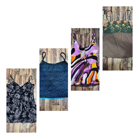 Y2K camisole mash and net fabric