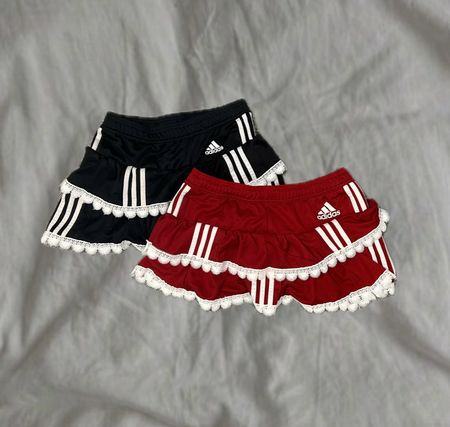 Upcycled Adidas Lace Skirts