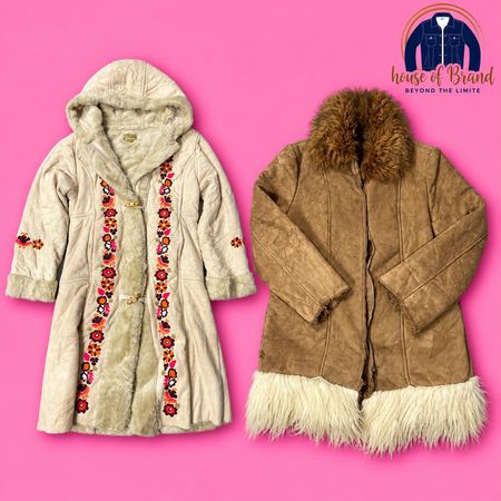Vintage Winter afghan Coats & Gilets