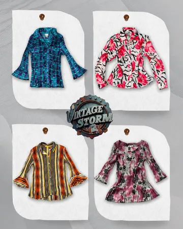 Y2K Office Blouse
