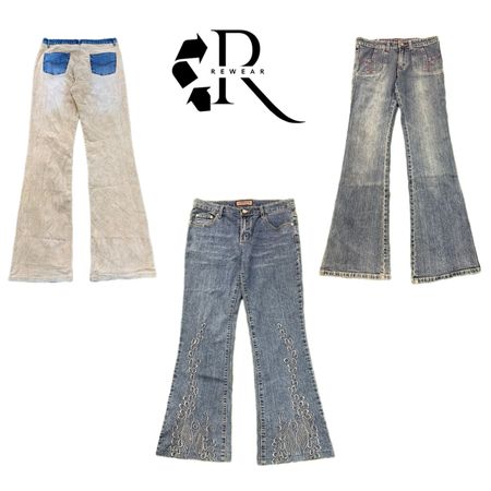 Y2K Cyber Girl Era Denim Jeans RW-2330