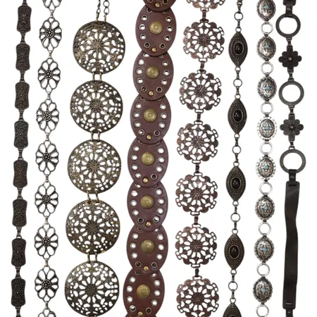 Y2K Concho Chain Belts