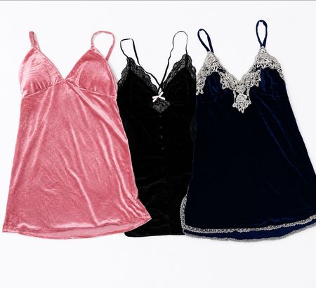 Vestido de camisola de veludo