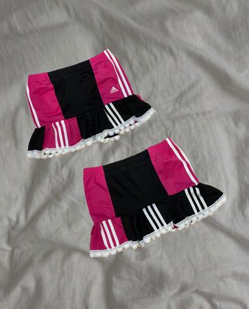 Upcycled Adidas Lace Skirt