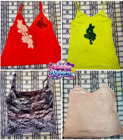 Embellished Floral & Velvet Cami Edit | VR-414
