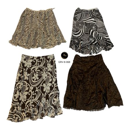 Women’s Straight Fit Poly Skirt – Premium Retro Fashion. (GRV-8-068)