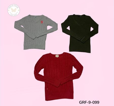 Y2K Denim Jackets | Vintage 2000s Women’s knitwear sweater Collection | Wholesale (GRF-9-097)