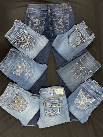 Y2K Embellished Bootcut Jeans B#557