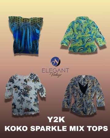 Y2K Koko Sparkle Mix Tops - EV1296