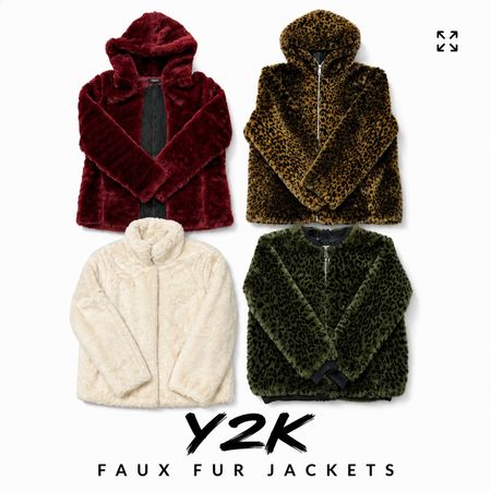Faux fur hooded jackets