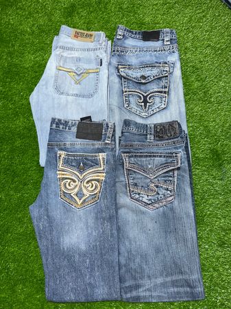 Y2K embroidered Mens Staright/Baggy Jeans