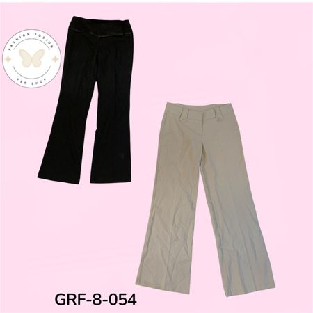 Y2K Polyester Pants | Authentic Vintage Women’s Trousers | Wholesale (GRF-8-054)