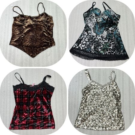 11 pieces Valvet cami tops