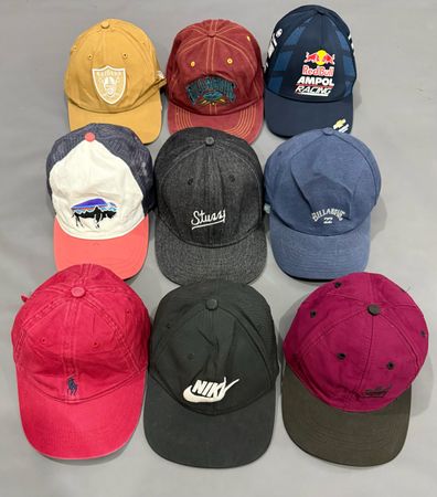Branded caps.