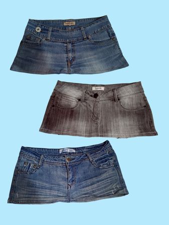 Y2k Denim Mini Skirts TM 091