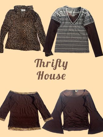 00s Dark Y2K Academia Tops(TH/768)
