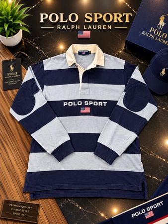 Polo Ralph Lauren Classic Striped Rugby TShirt – Abbigliamento Casual Premium