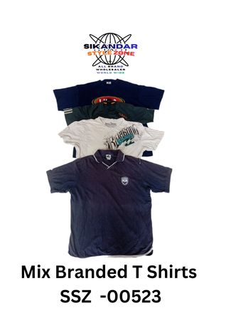 Mix Branded T Shirts SSZ - 00523