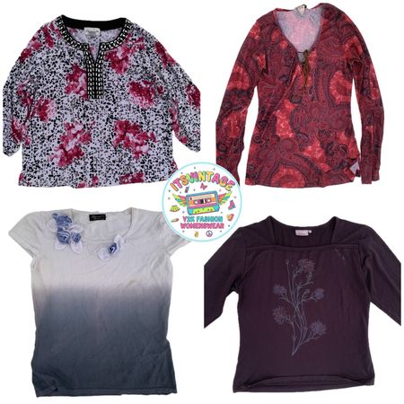 Floral & Paisley Y2K Printed Tops Edit | VR-418
