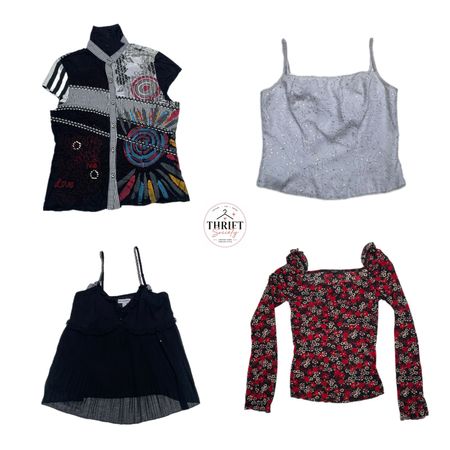 Indie Sleaze & Coquette Graphic Tops ( TS-056 )